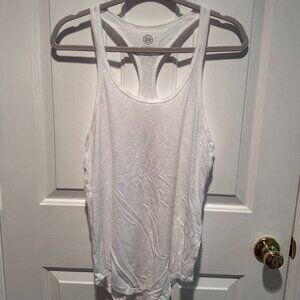 Authentic American Heritage So Perfect Active Wear White Tank Top Women's Size M
